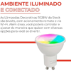 Steck, Lâmpada Inteligente 12W, RGBW Wi-Fi, Bivolt - Imagem 2